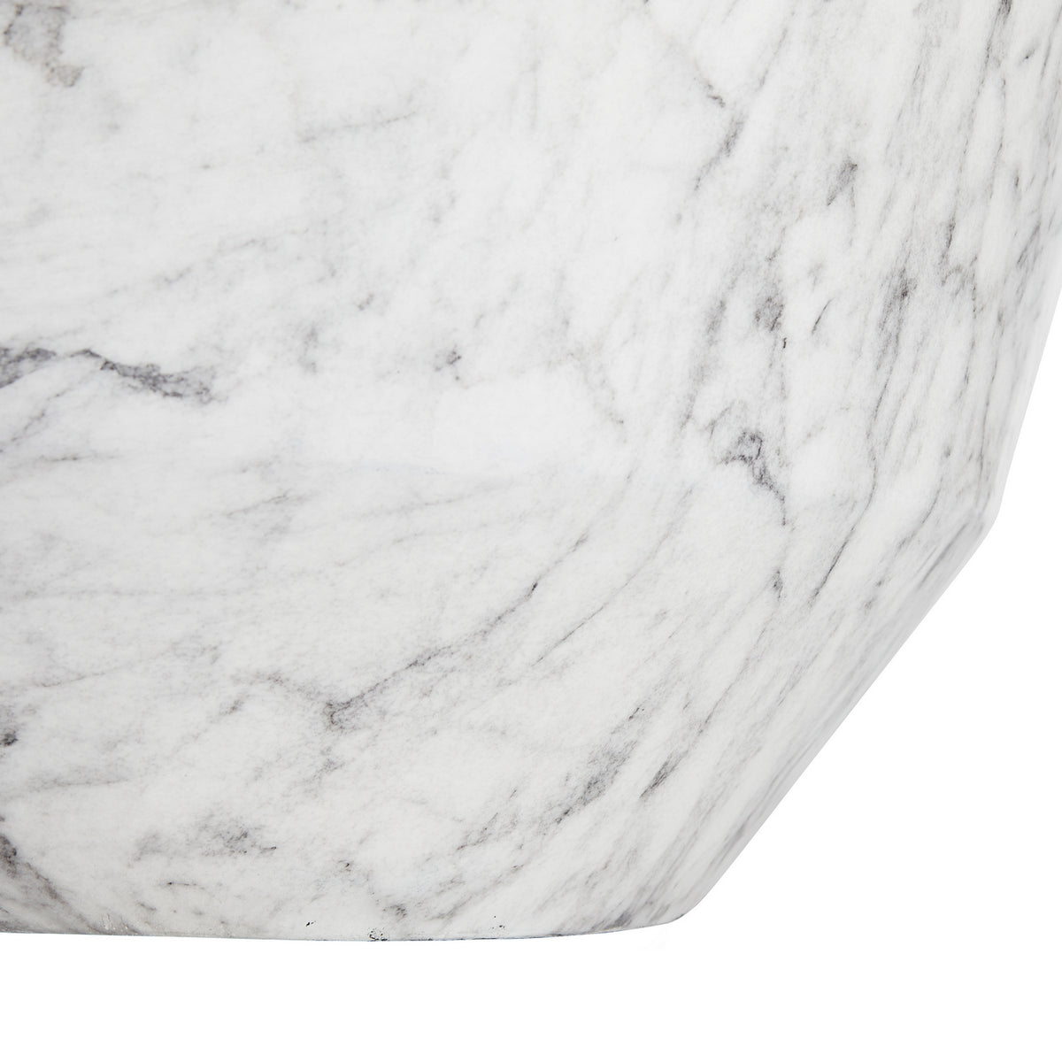Godwin Cocktail Table in White Faux Marble