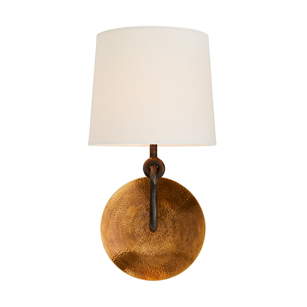 Giles One Light Wall Sconce in Antique Brass