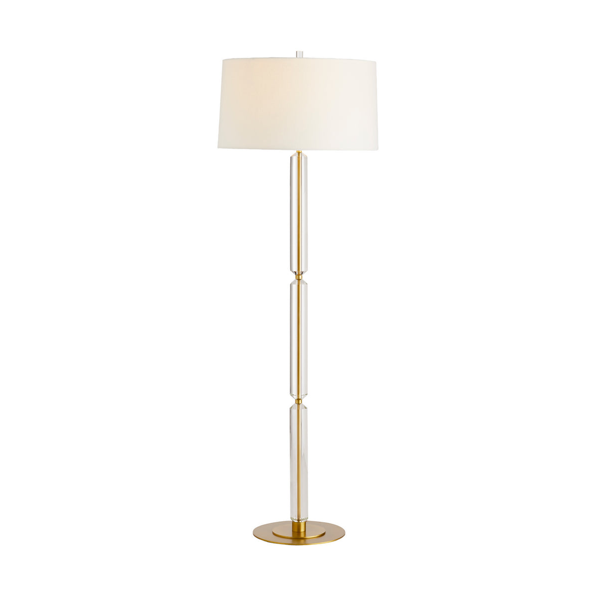 Gio One Light Floor Lamp in Clear