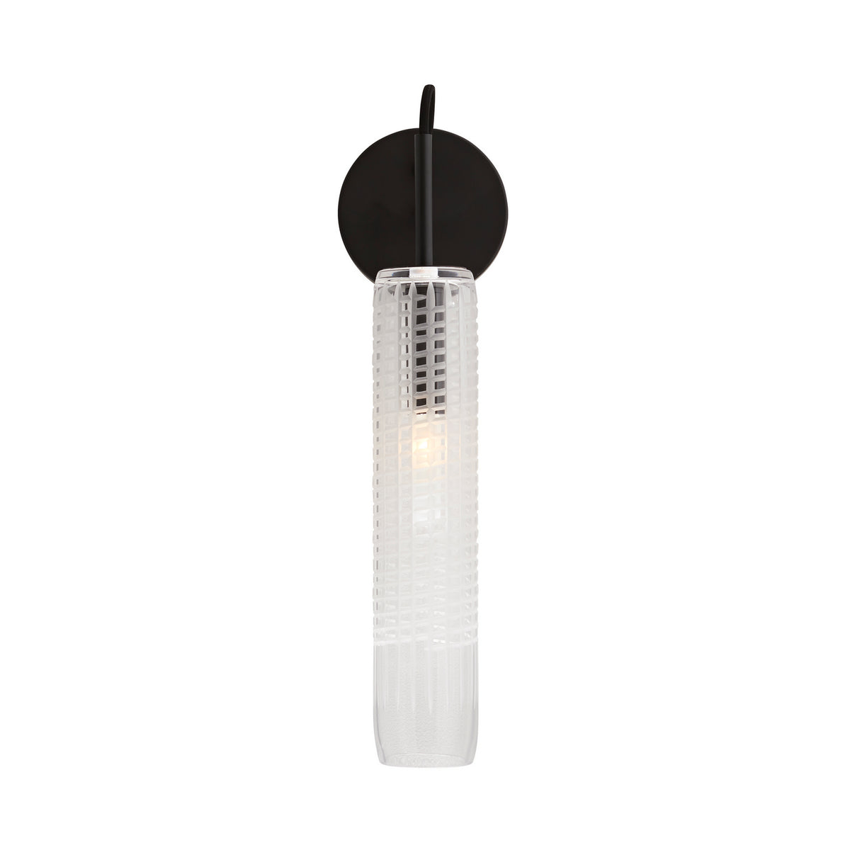 Cut One Light Wall Sconce in Clear