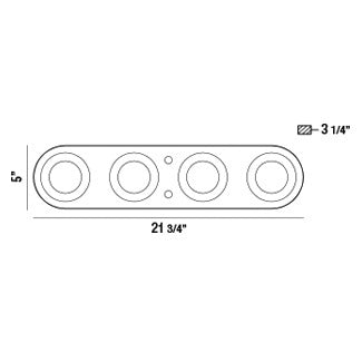 Nymark LED Flushmount in Black