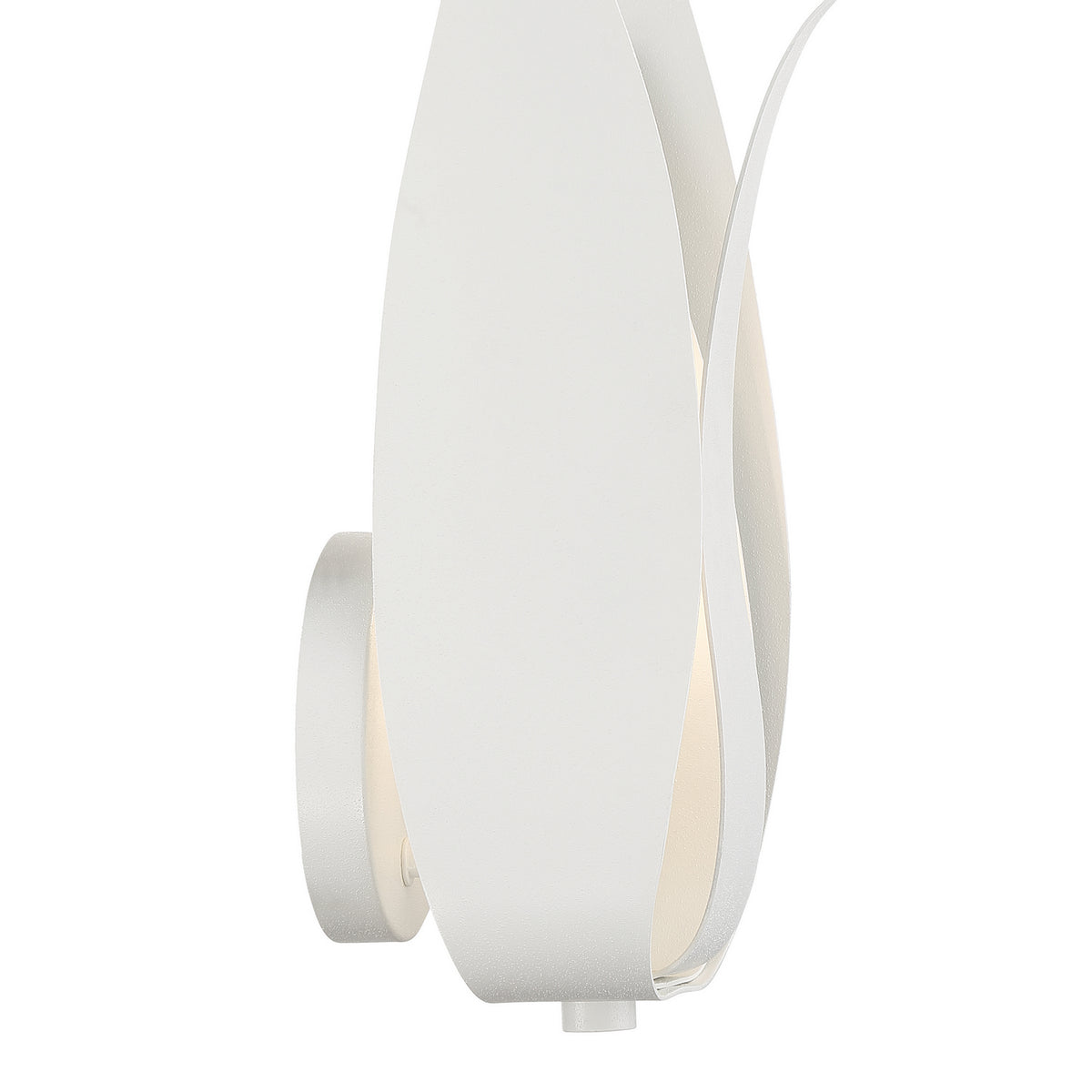 Broche One Light Wall Sconce in Matte White