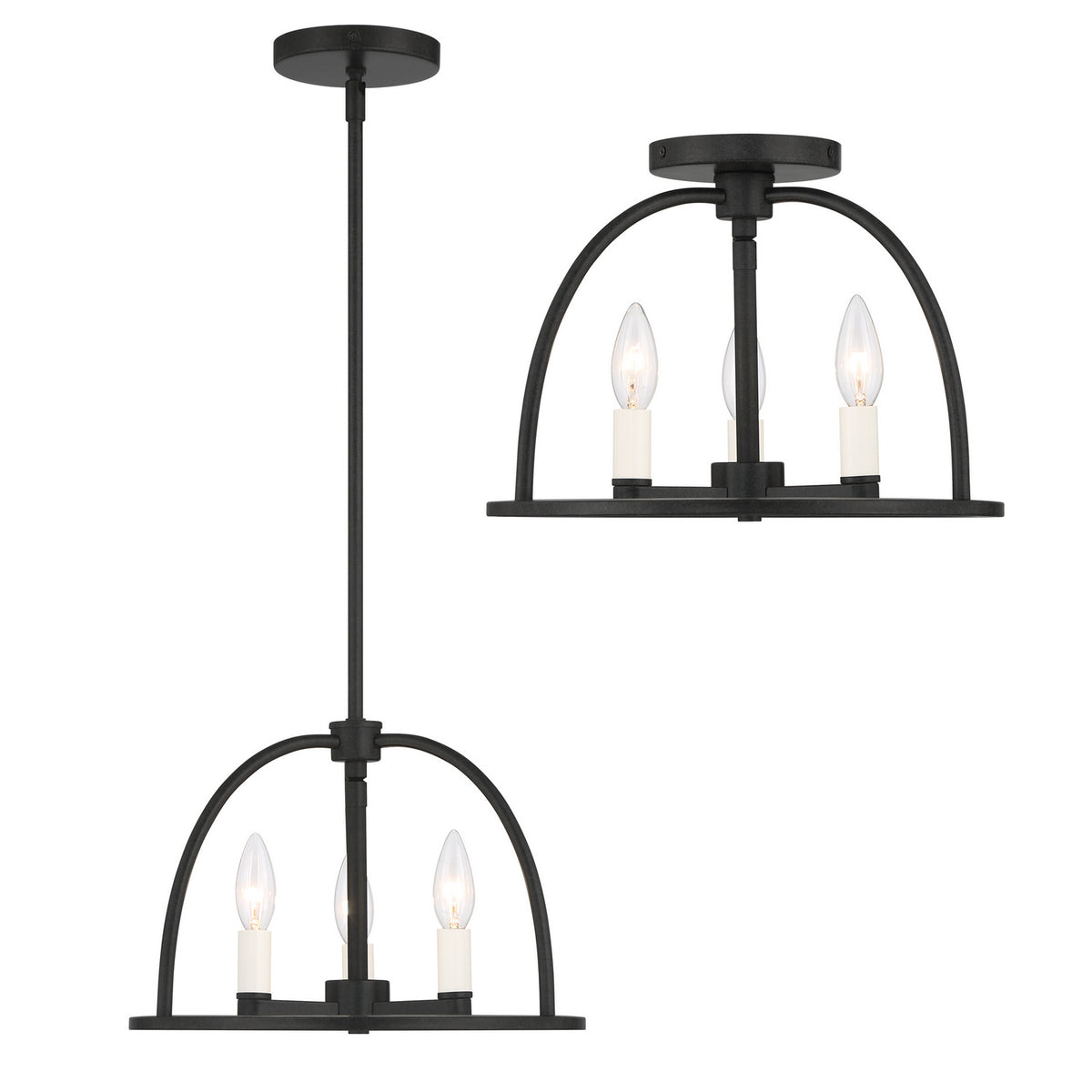Abbott Three Light Chandelier