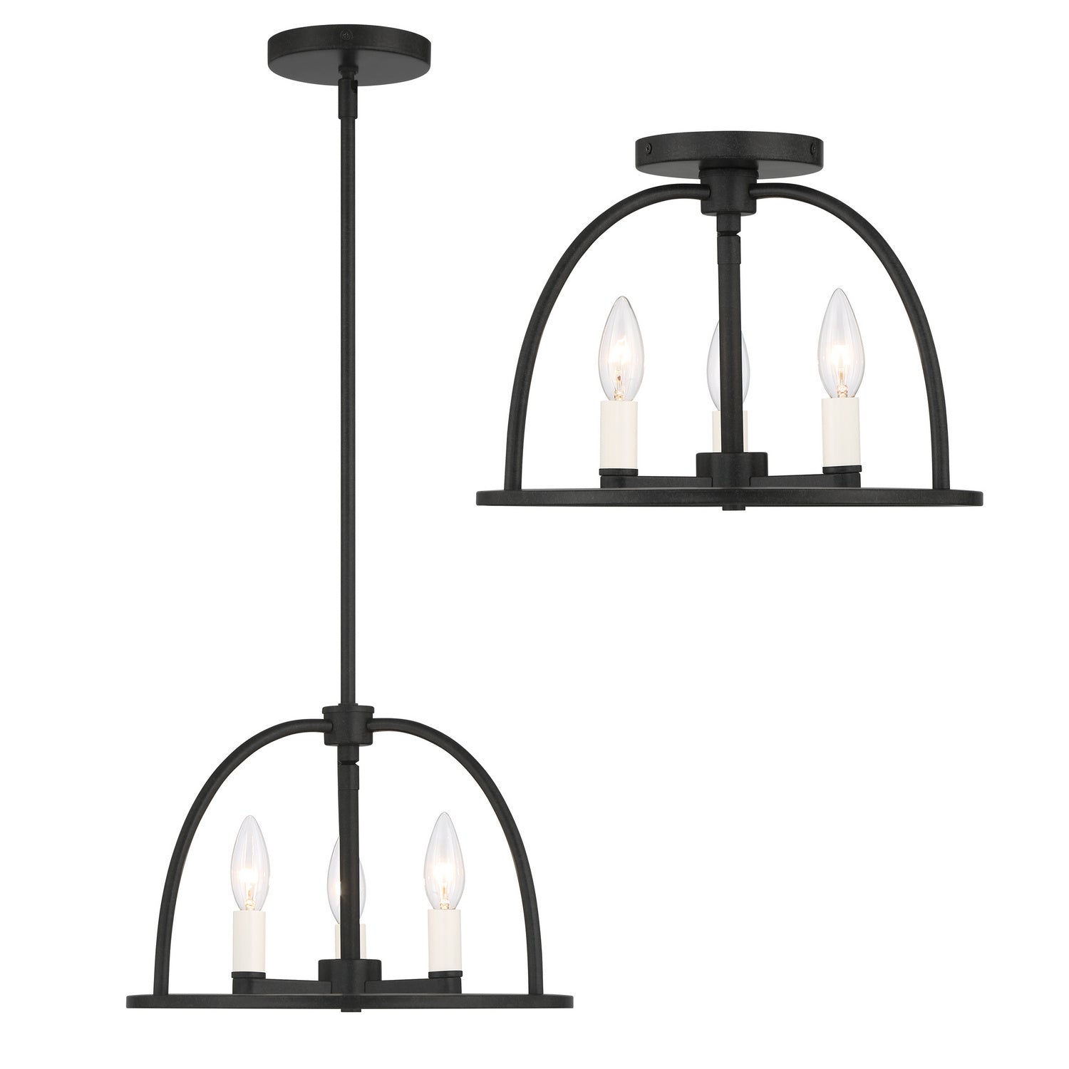 Abbott Semi Flush Mount