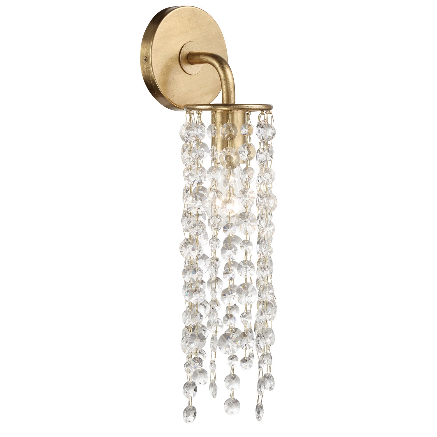 Gabrielle One Light Wall Sconce in Antique Gold