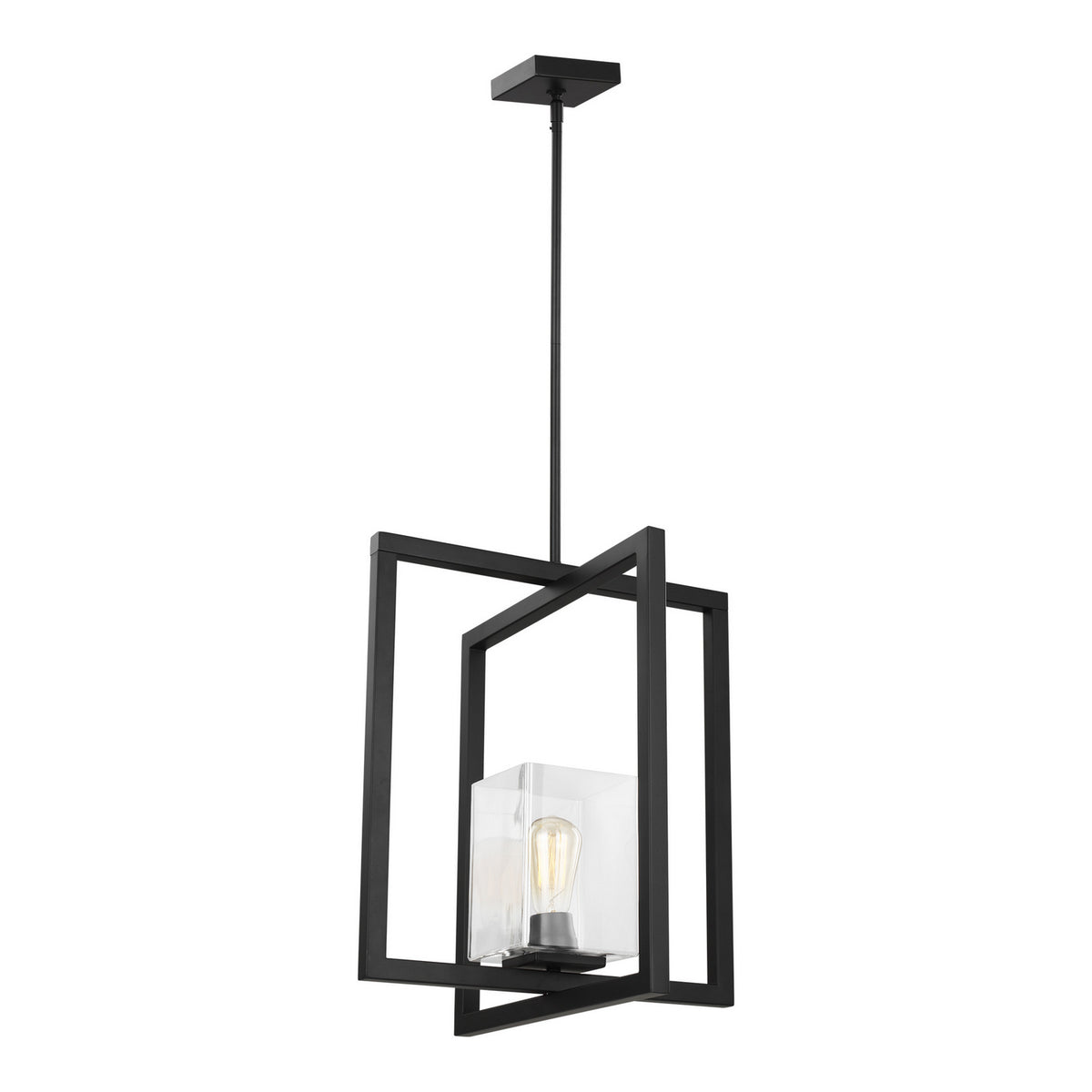 Suspension Mitte One Light en noir minuit
