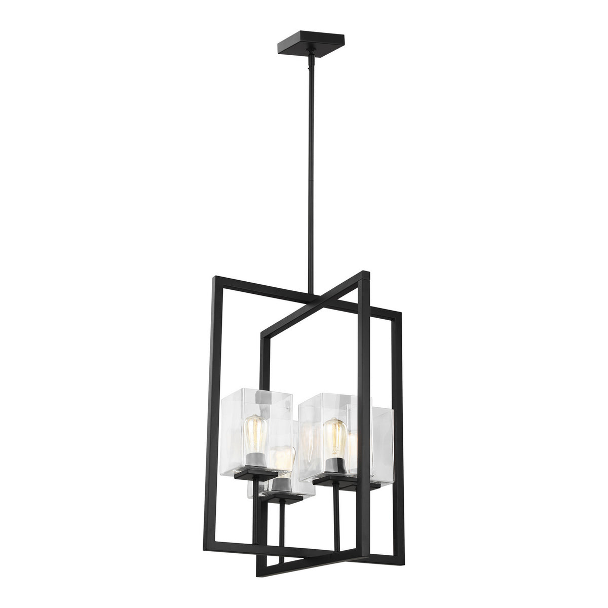 Mitte Four Light Hall / Foyer in Midnight Black