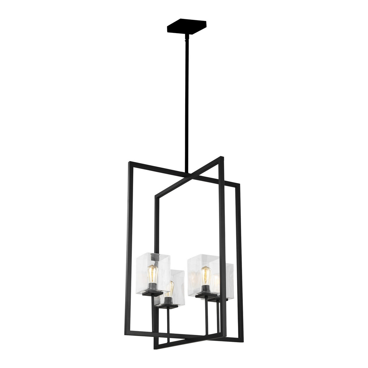 Mitte Four Light Hall / Foyer in Midnight Black
