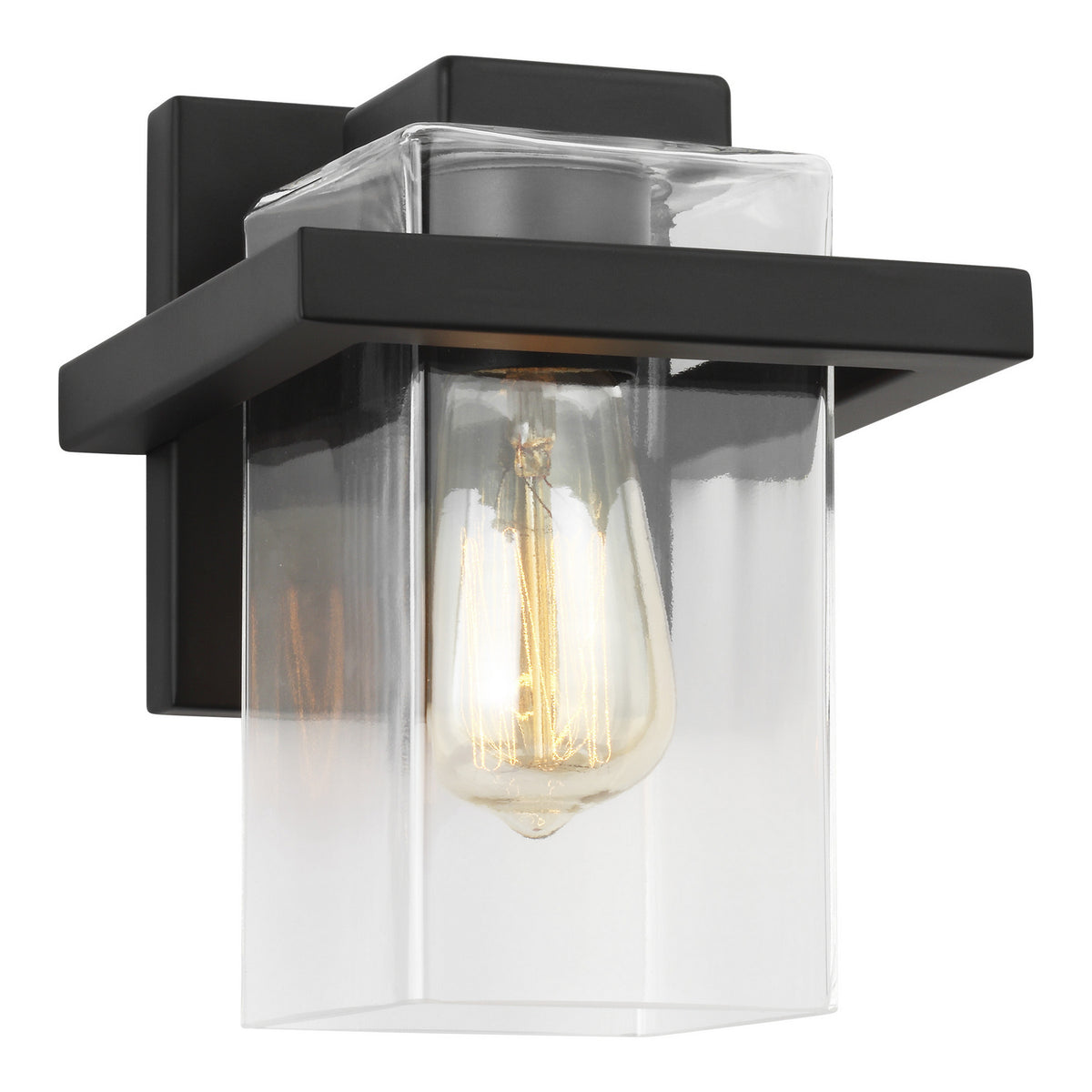 Mitte One Light Wall / Bath Sconce in Midnight Black