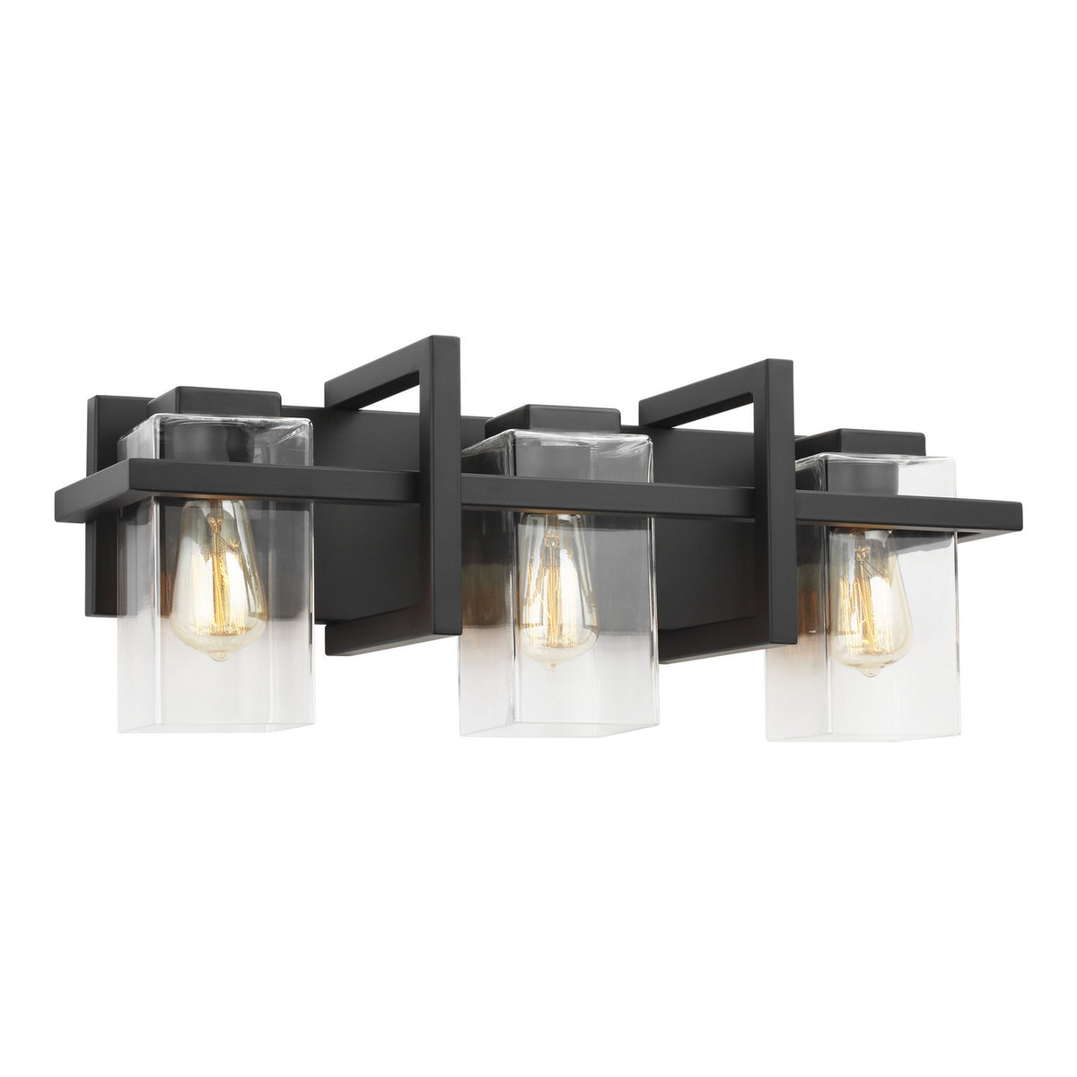Mitte Three Light Wall / Bath in Midnight Black