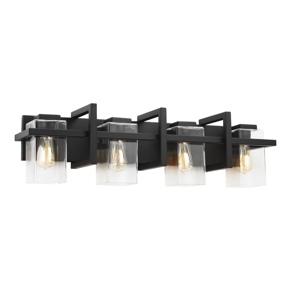 Mitte Four Light Wall / Bath in Midnight Black