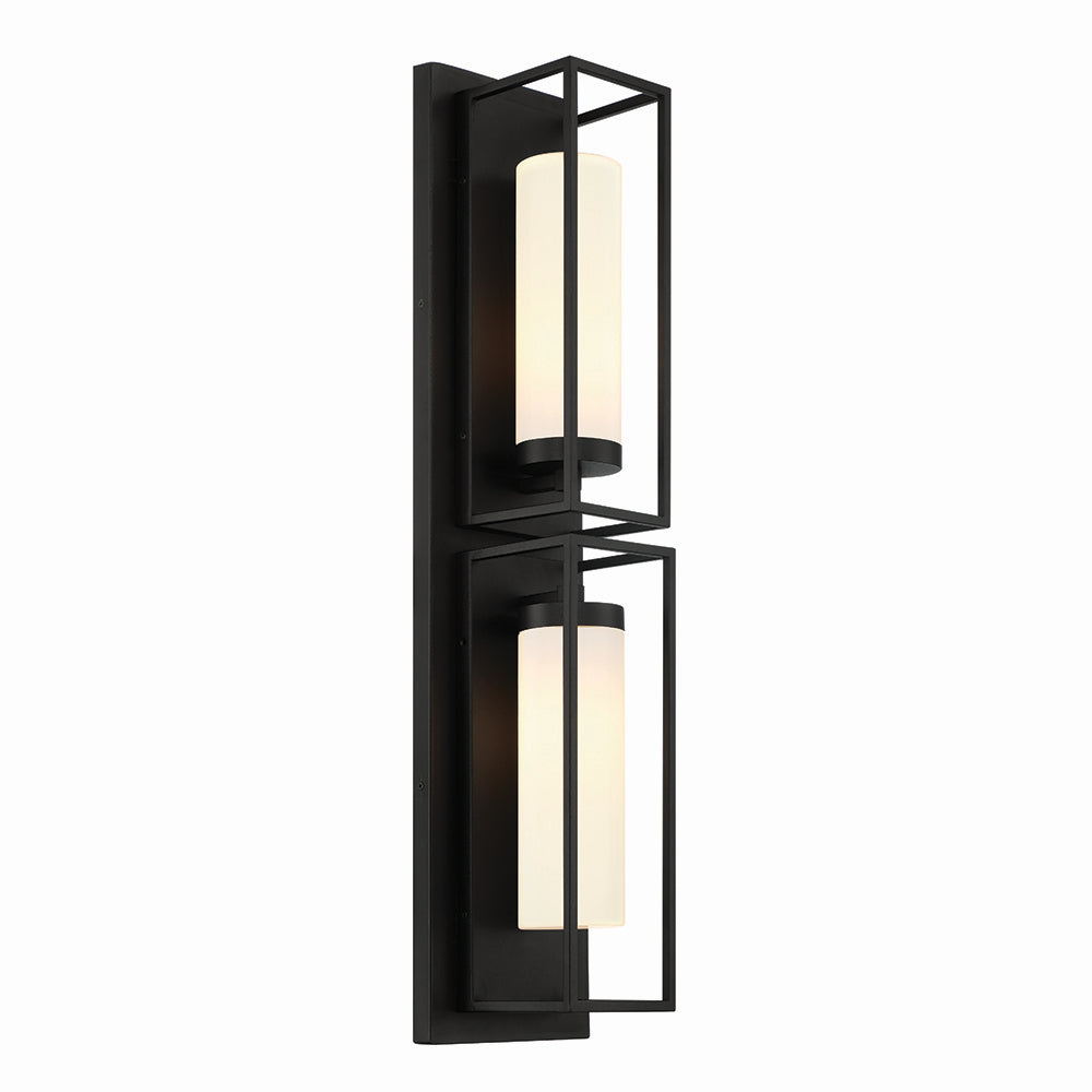 Ren Two Light Wall Sconce in Powder Coat Black