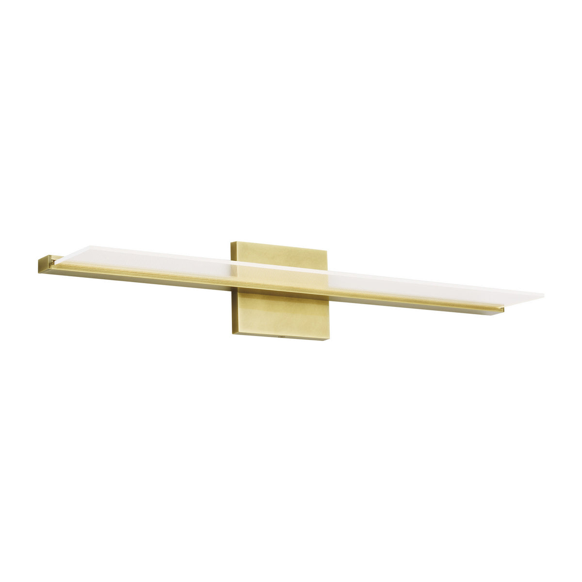 Span LED Bath in Plated Brass