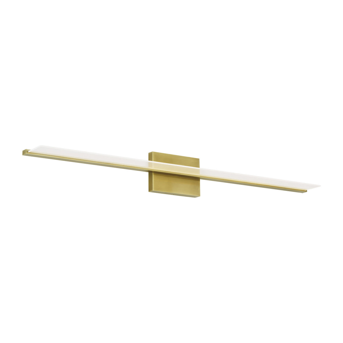 Span LED Bath in Plated Brass