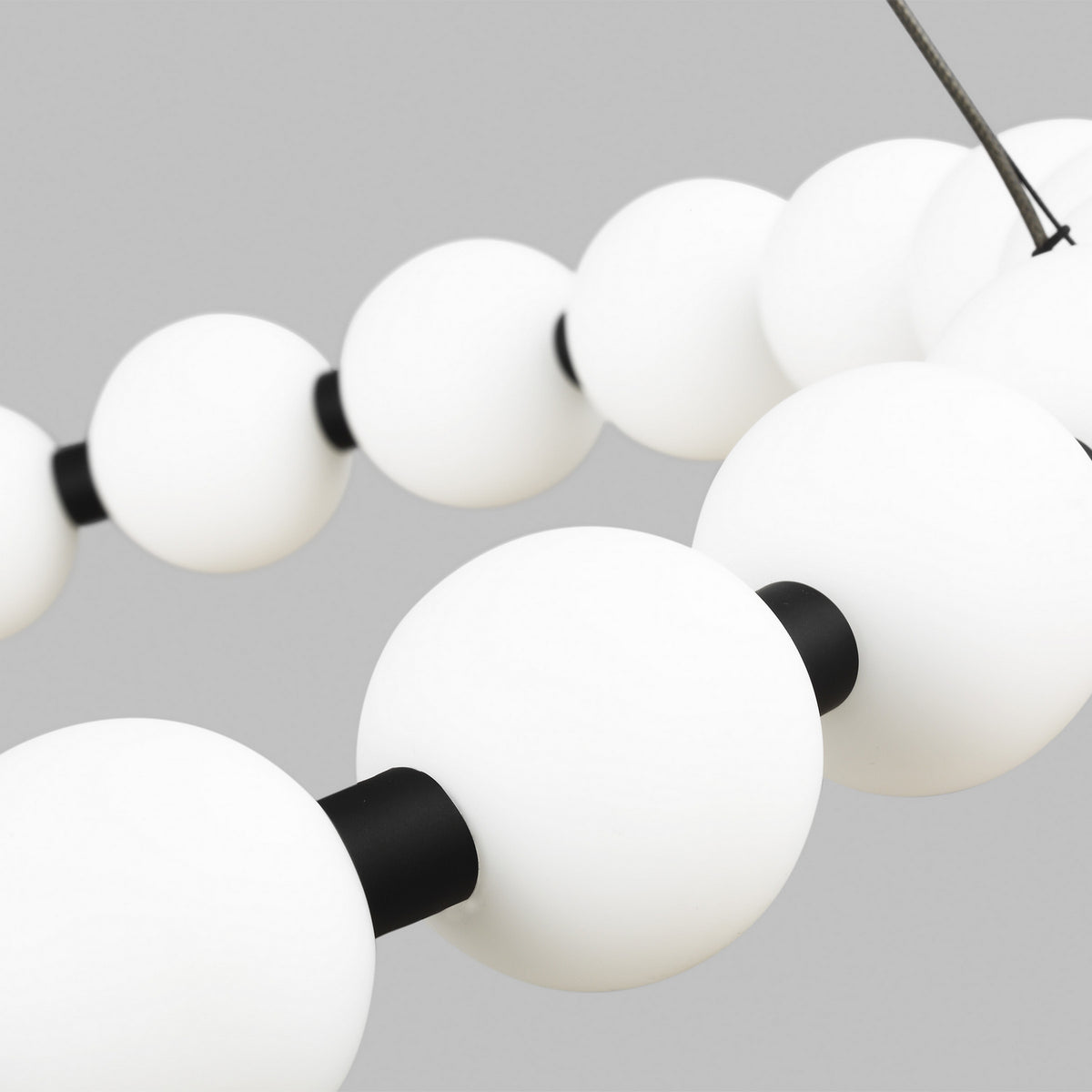 Orbet LED Chandelier in Nightshade Black