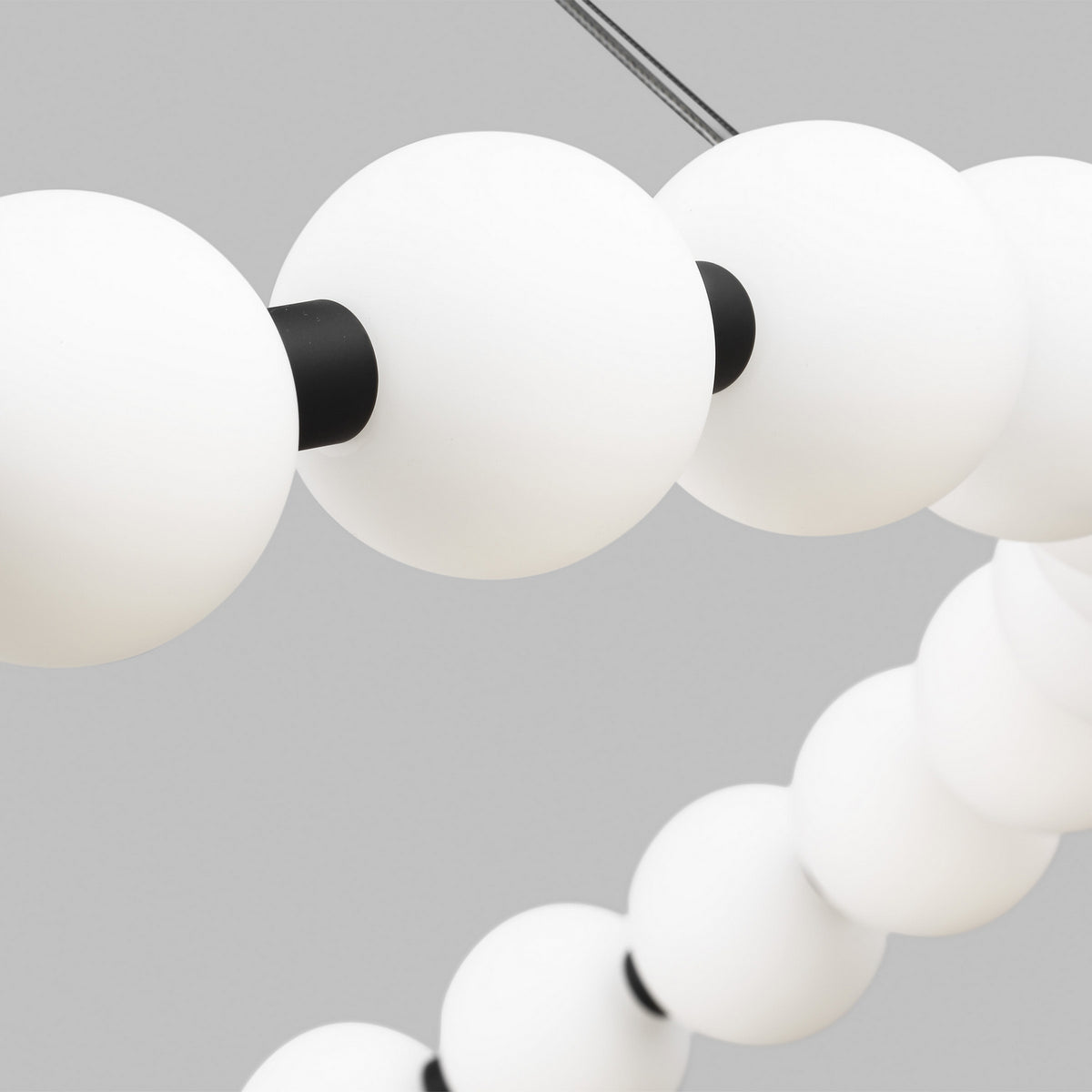 Orbet LED Chandelier in Nightshade Black