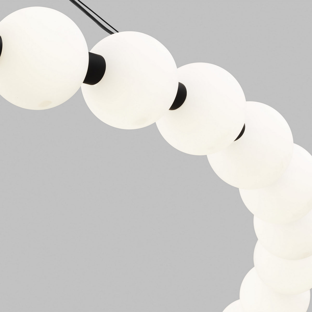 Orbet LED Chandelier in Nightshade Black