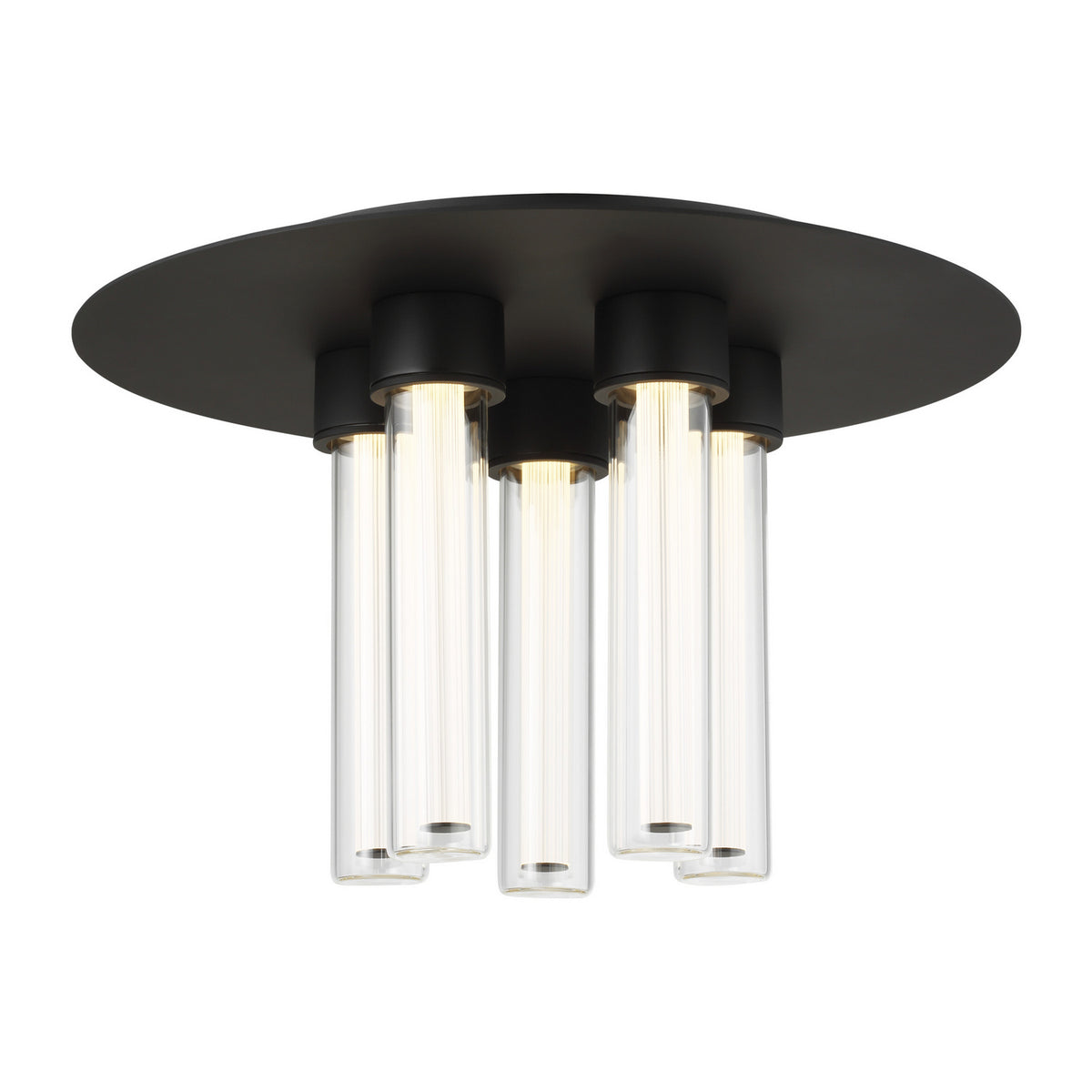 Kola LED Flush Mount in Nightshade Black