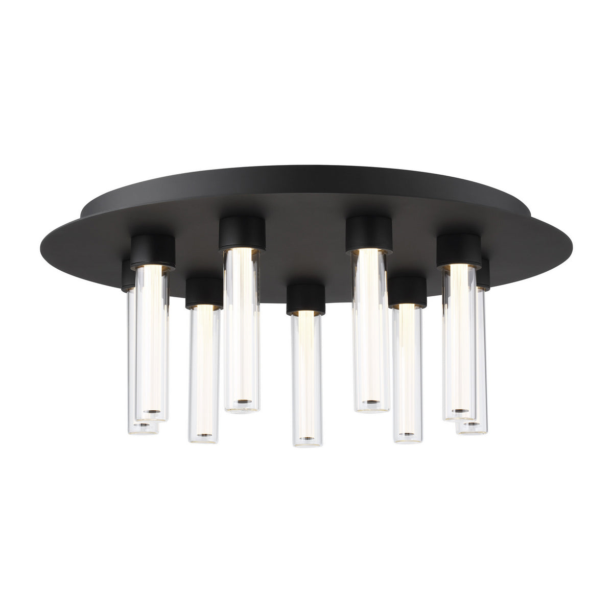 Kola LED Flush Mount in Nightshade Black