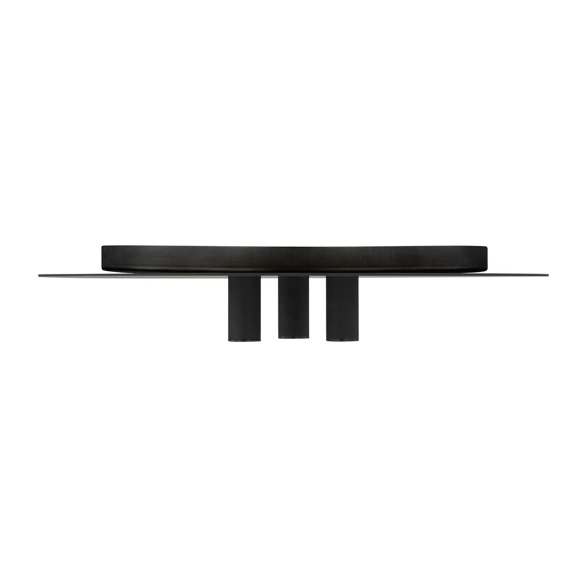 Ponte LED Flush Mount in Nightshade Black