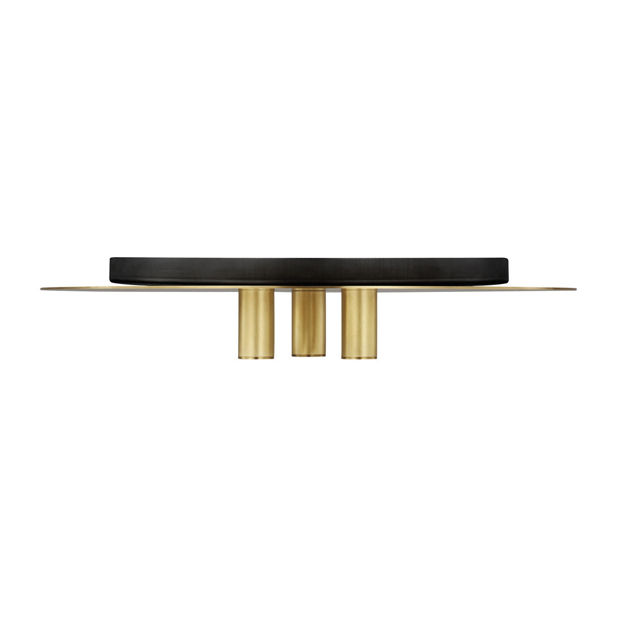 Ponte LED Flush Mount in Natural Brass