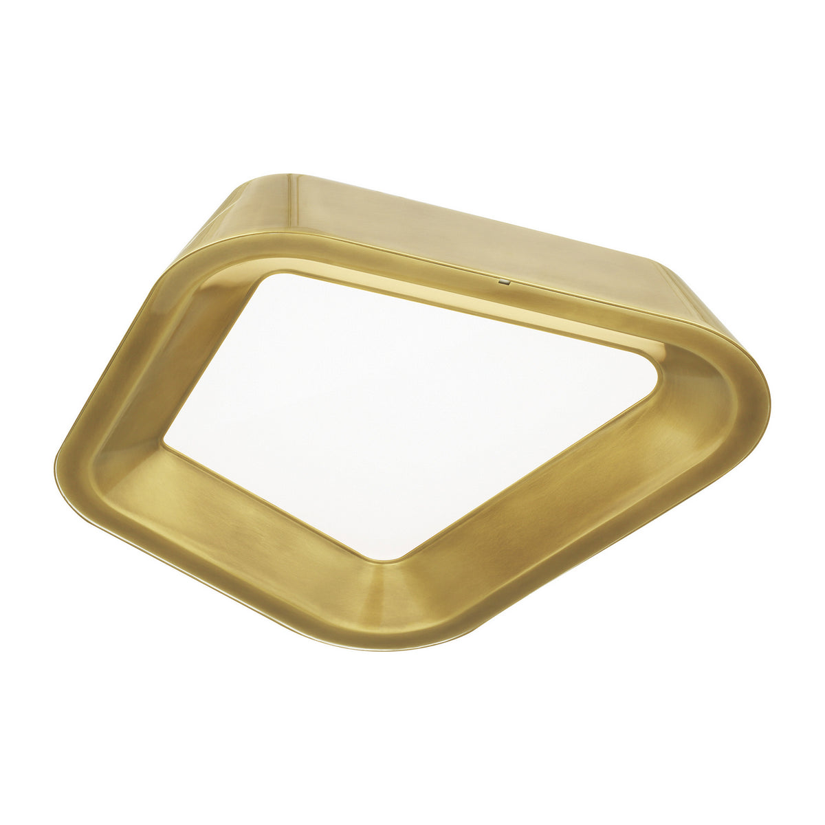 Rhonan LED Flush Mount in Plated Brass