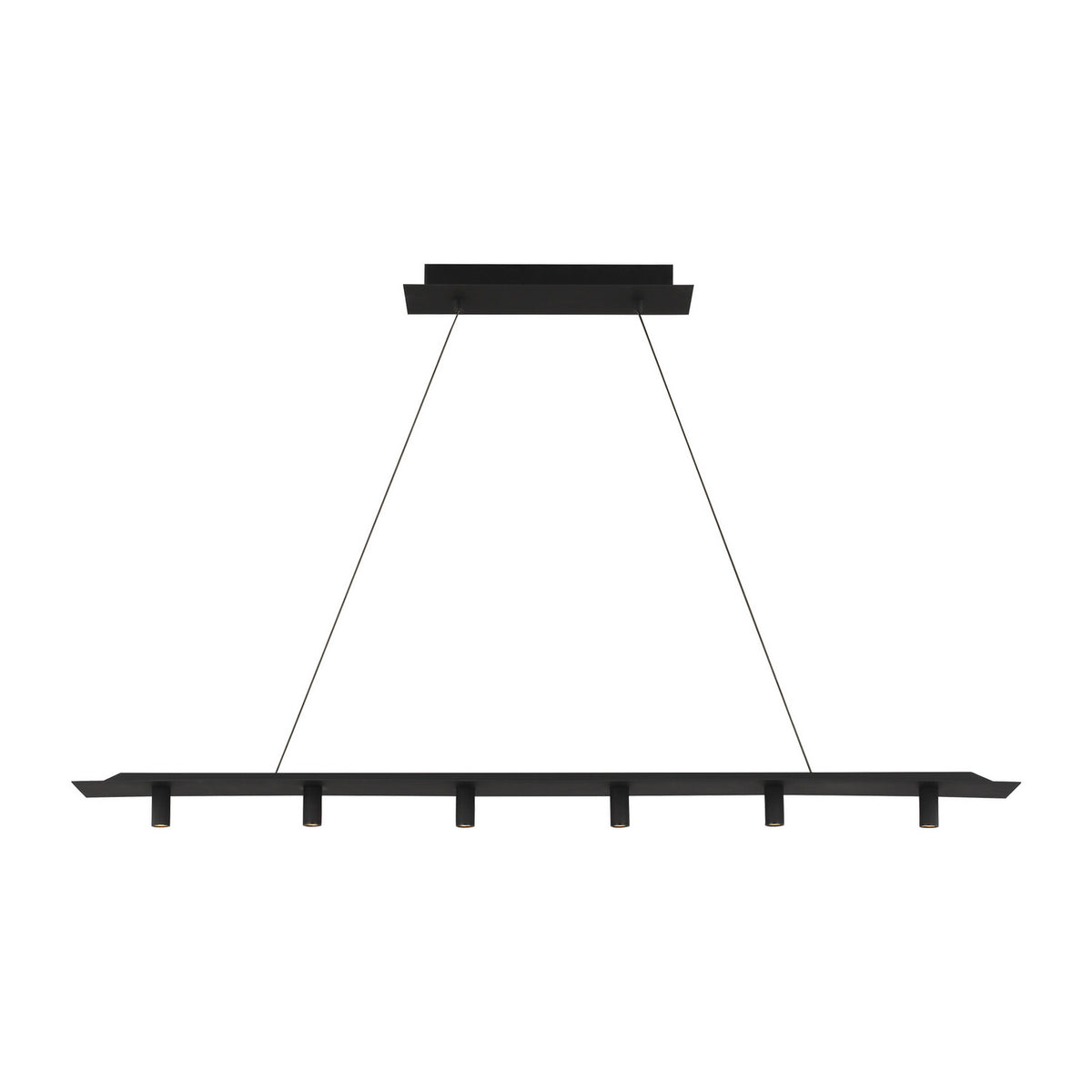 Ponte LED Linear Suspension in Nightshade Black