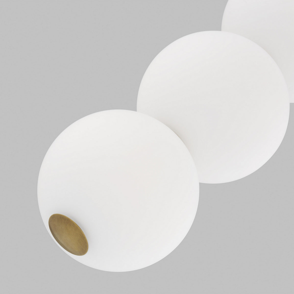 Orbet LED Pendant in Natural Brass