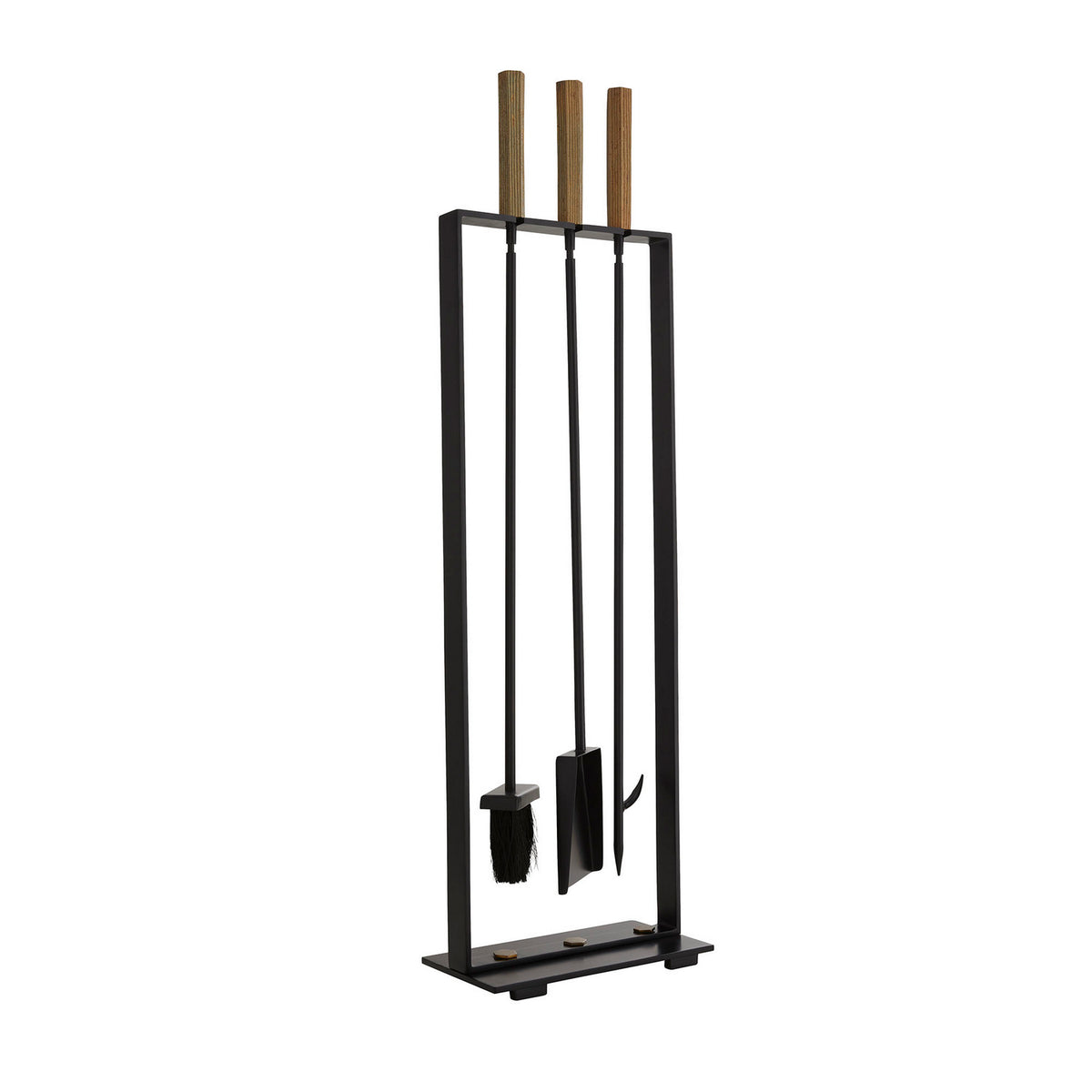 Landt Fireplace Tool Set in Blackened Iron