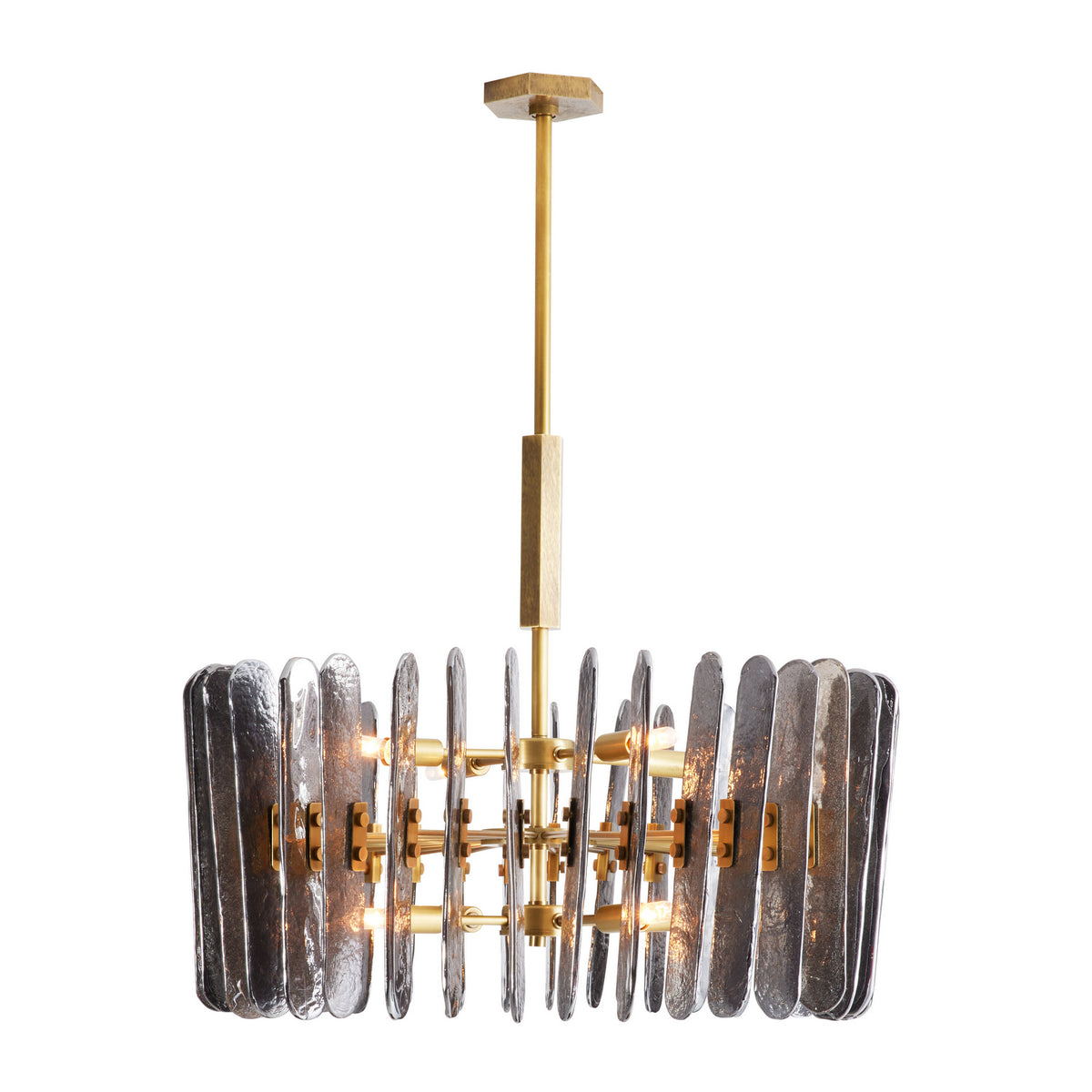 Klaus Eight Light Chandelier in Smoke