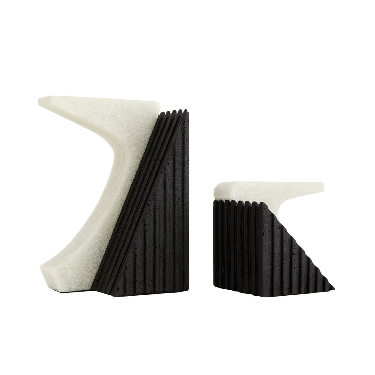 Jordono Bookends, Set of 2 in Ivory