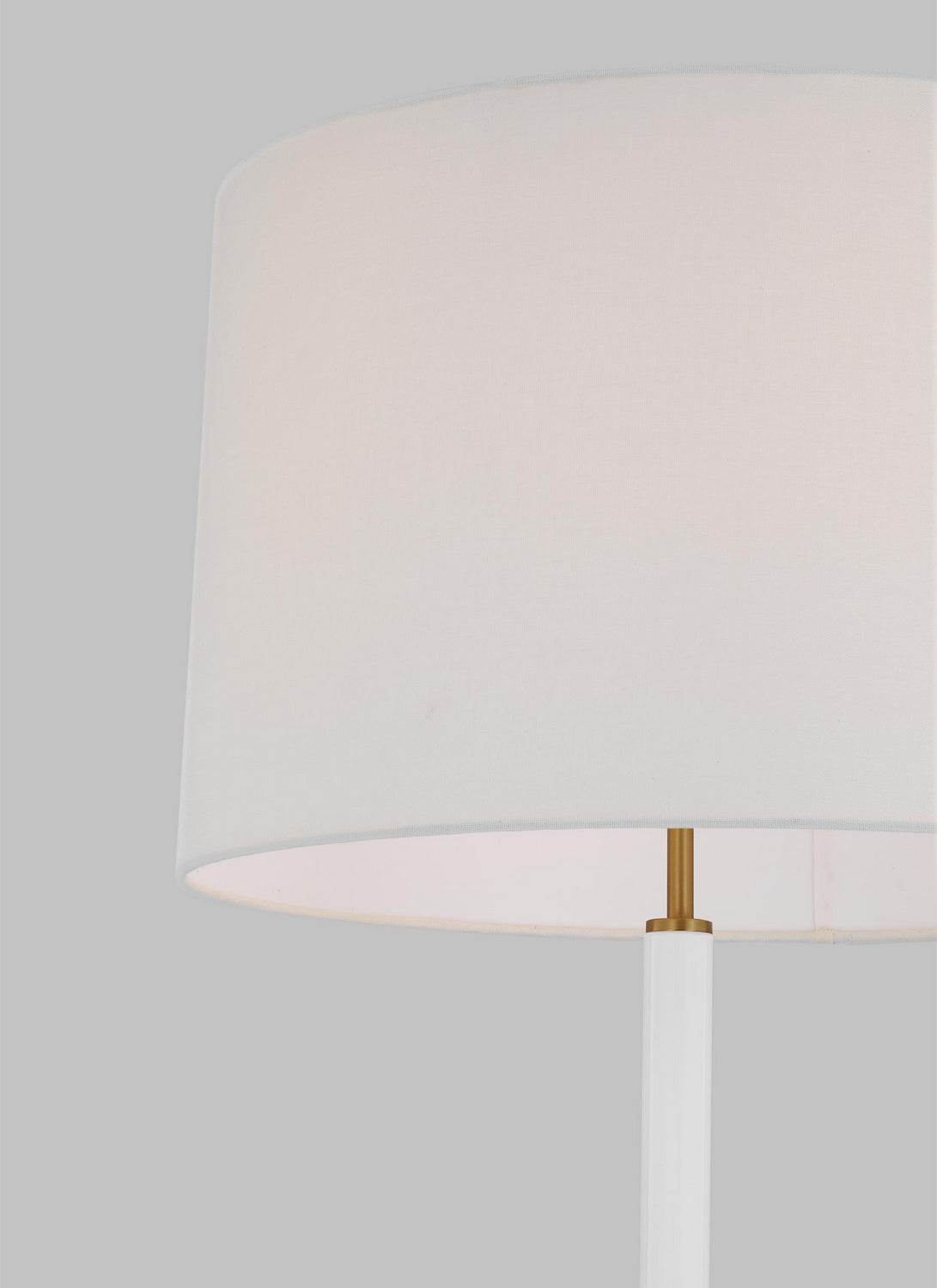Monroe One Light Floor Lamp in Burnished Brass