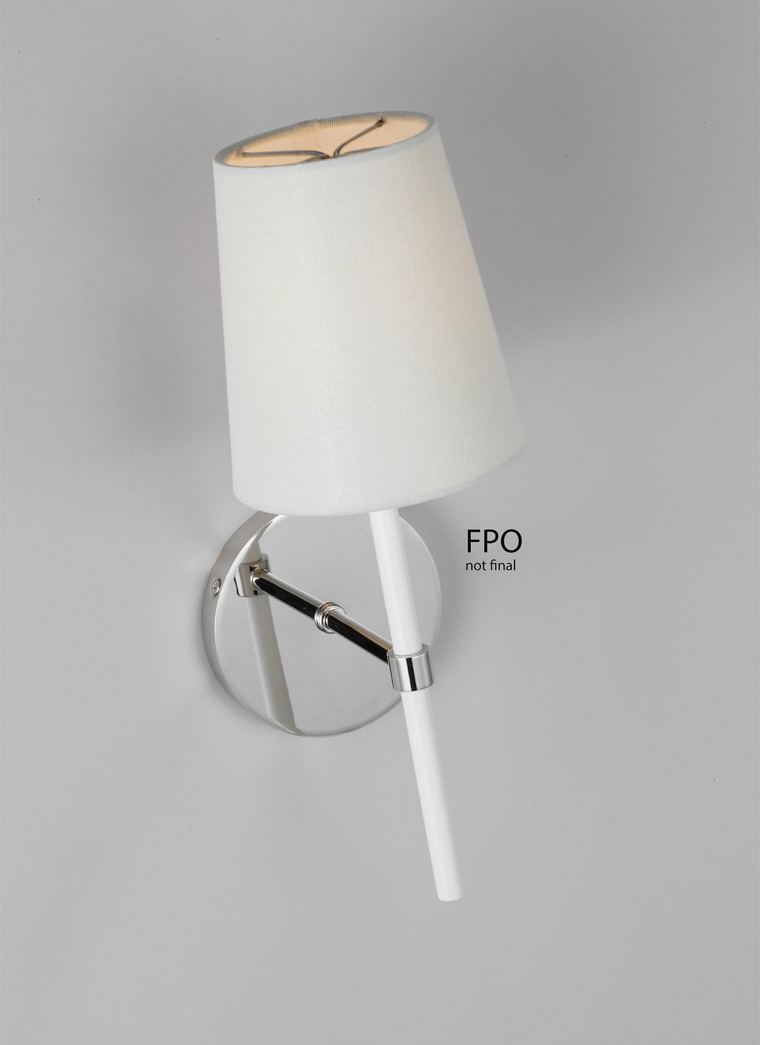 Monroe One Light Wall Sconce in Polished Nickel