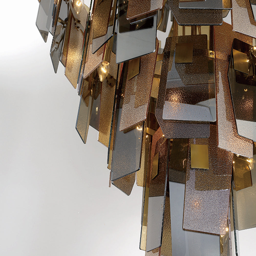 Cocolina 39 Light Chandelier in Brushed Brass