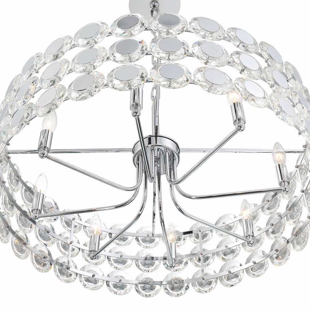 Perrene Eight Light Chandelier