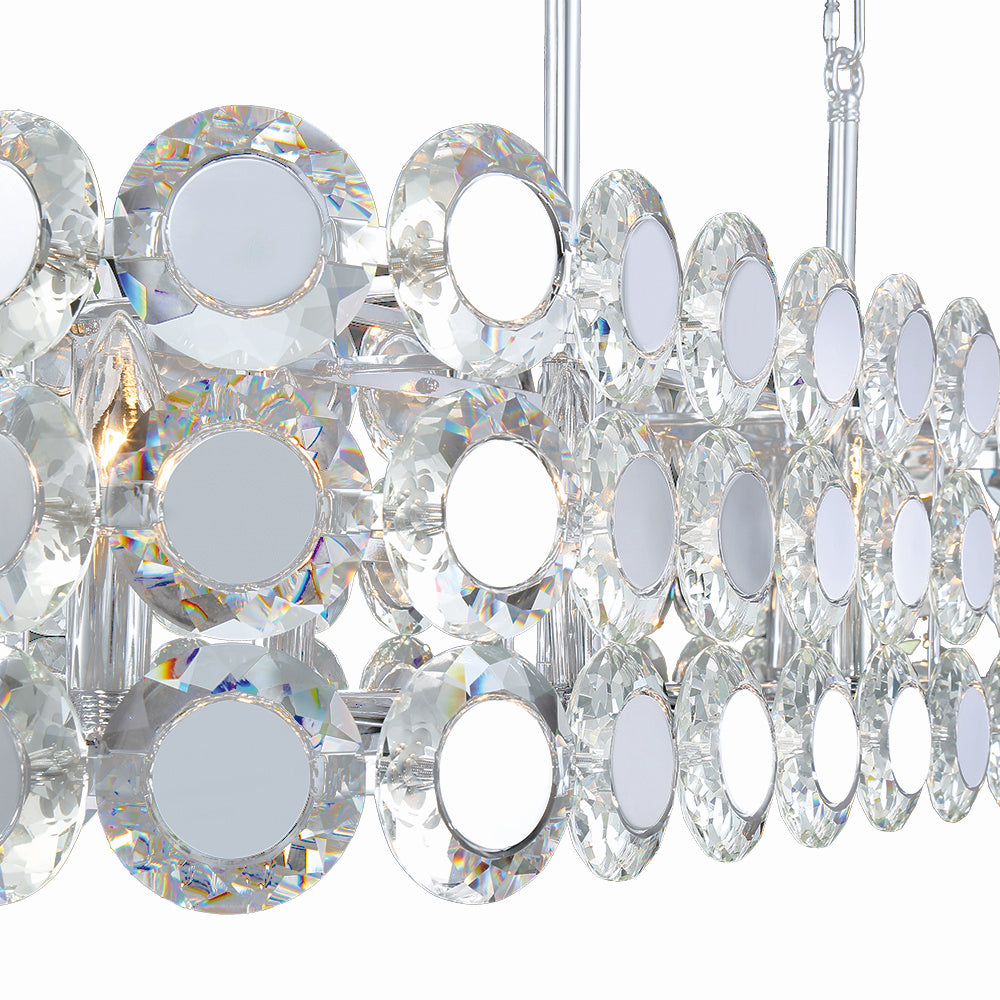 Perrene Eight Light Linear Chandelier