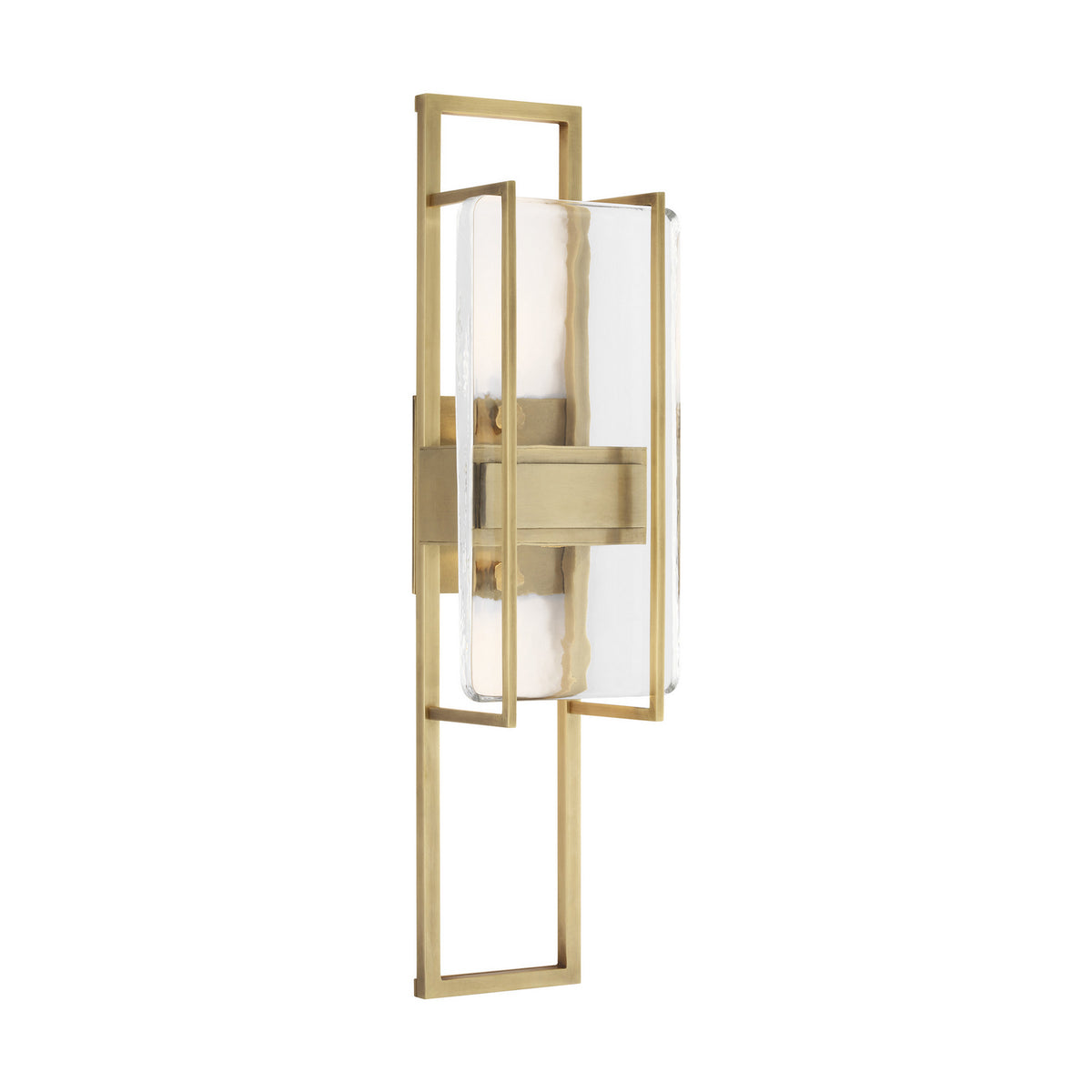 Duelle LED Wall Sconce in Natural Brass