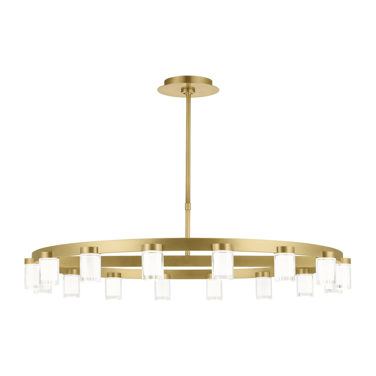 Esfera LED Chandelier in Natural Brass