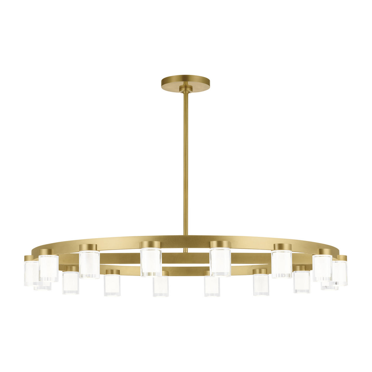 Esfera LED Chandelier in Natural Brass