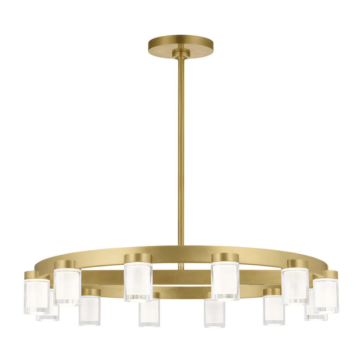 Esfera LED Chandelier in Natural Brass