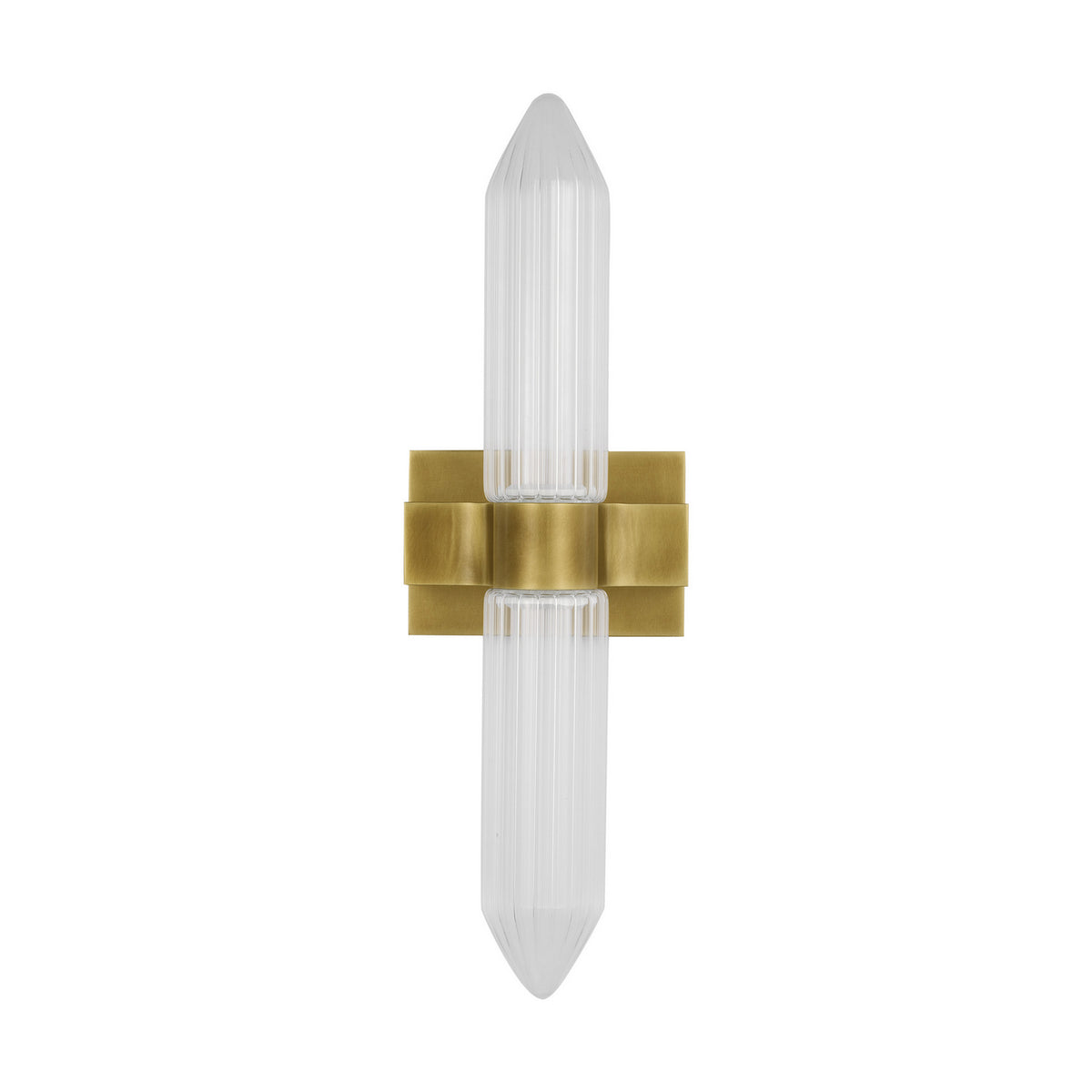 Langston LED Bath Sconce in Plated Brass