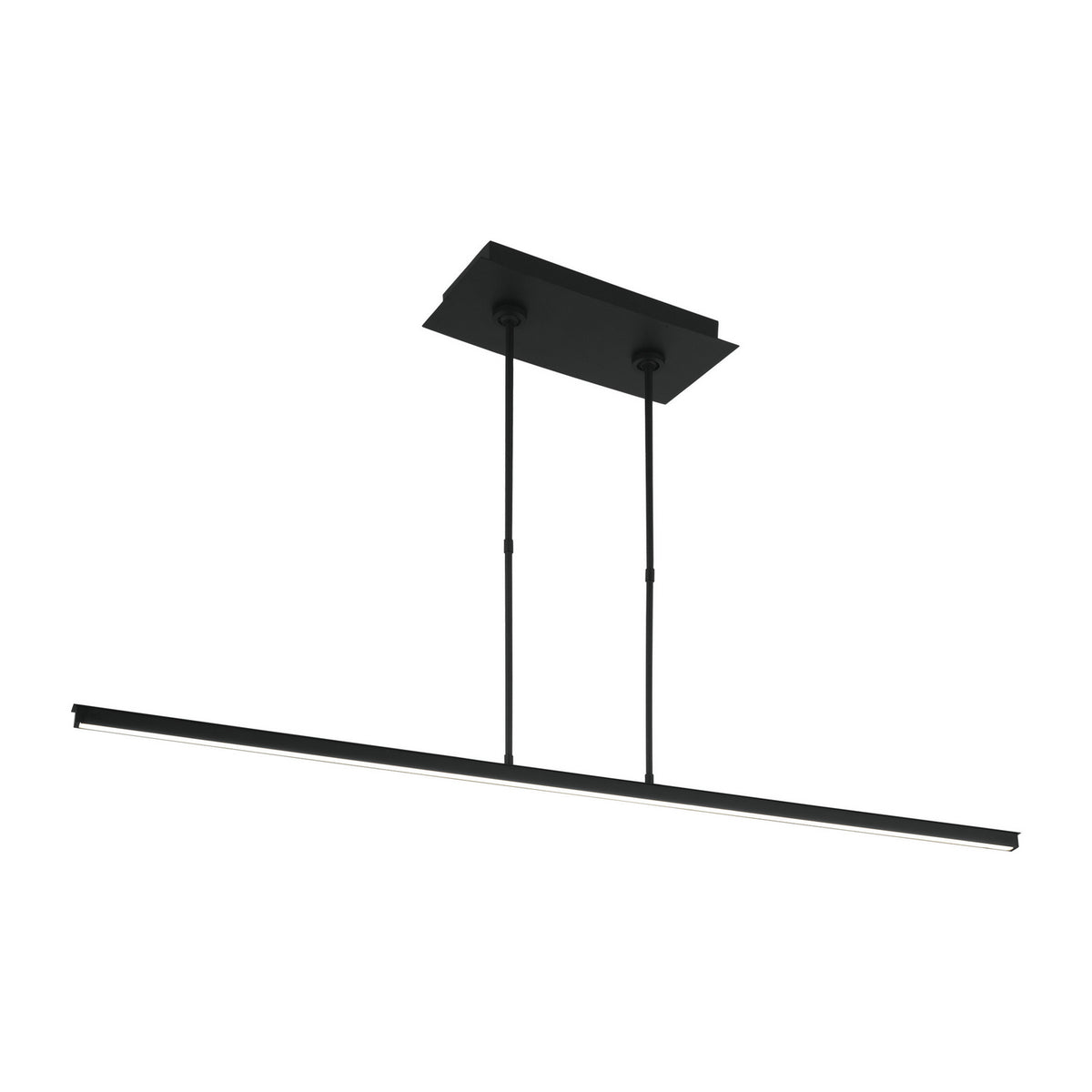 Stagger LED Linear Suspension in Nightshade Black