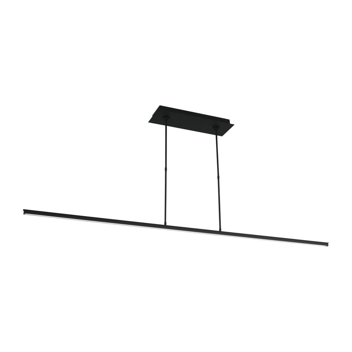 Stagger LED Linear Suspension in Nightshade Black