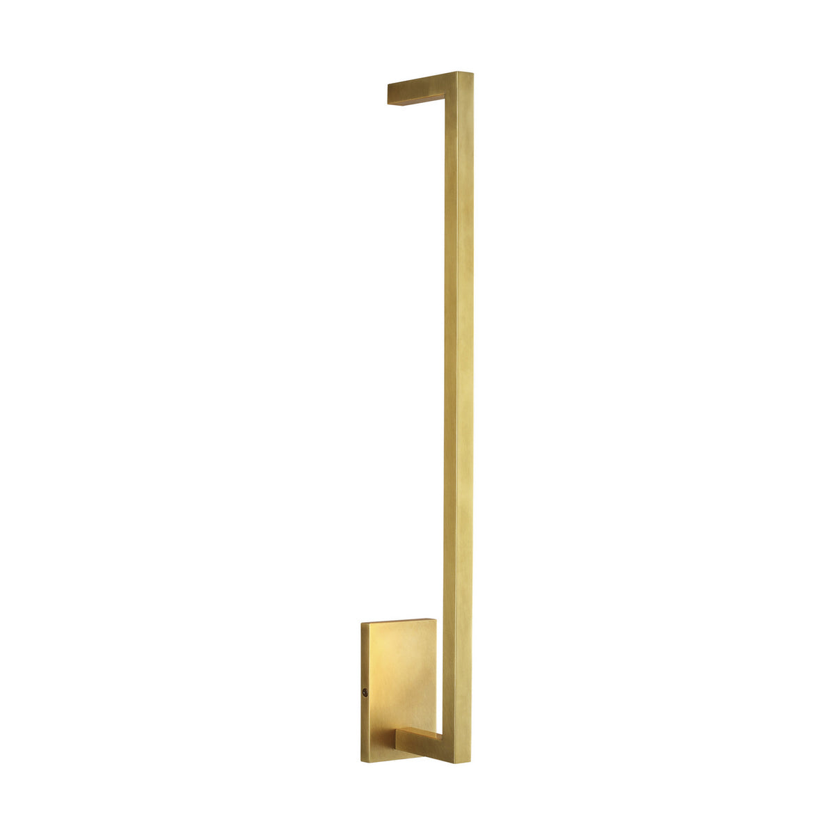 Stagger LED Wall Sconce in Natural Brass