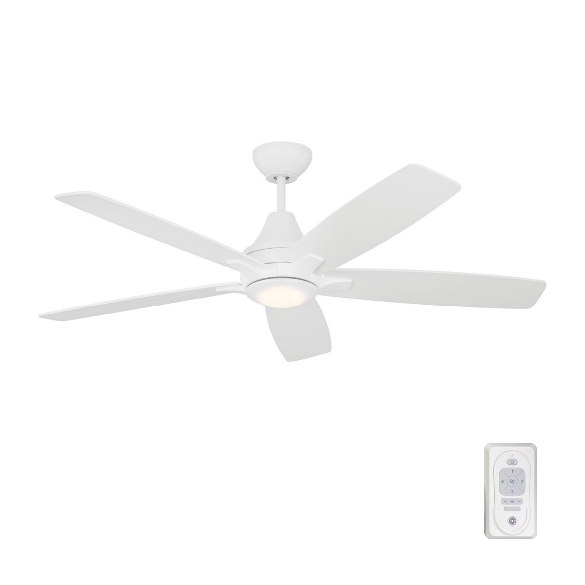 Lowden 52" Ceiling Fan in Matte White