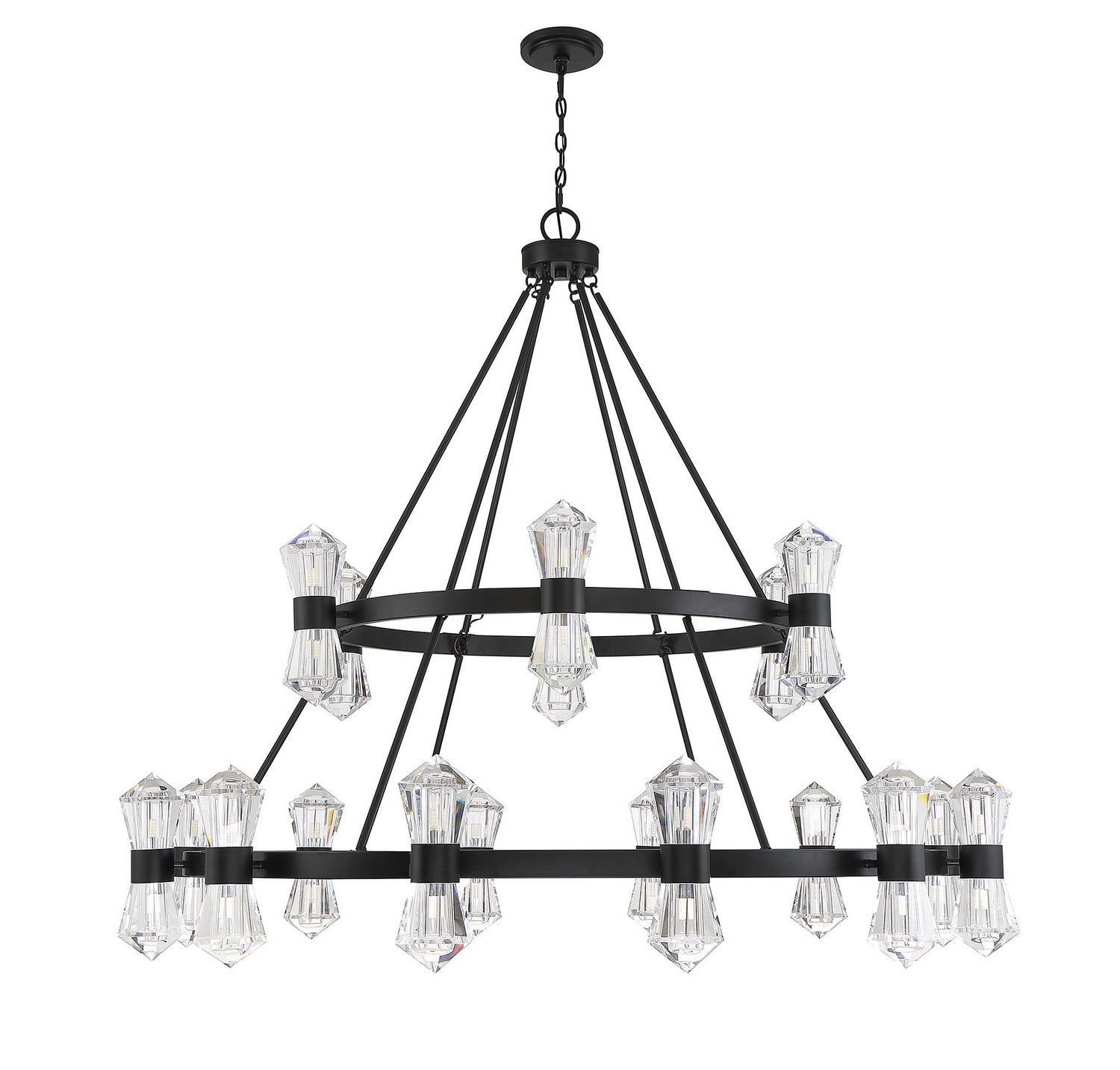 Lustre LED Dryden en noir mat