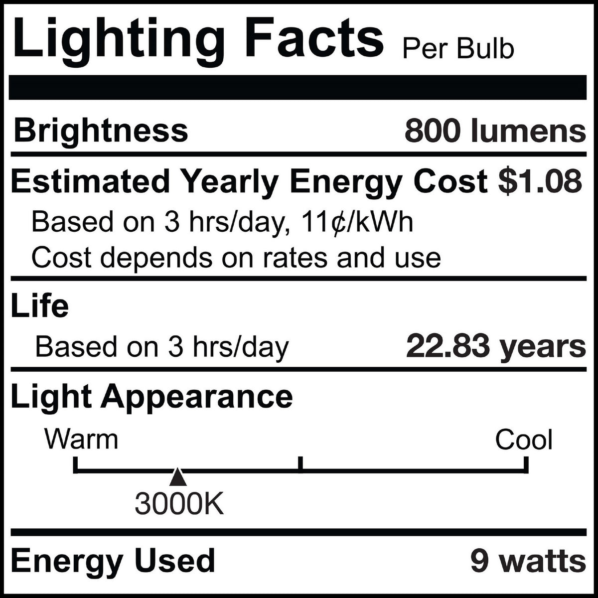 Preferred Light Bulb in Frost