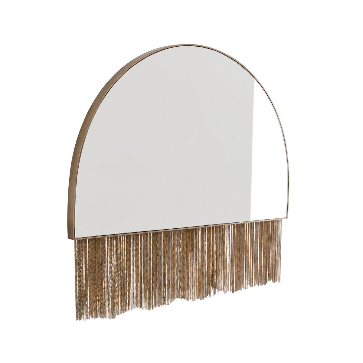 Ozzy Mirror in Antique Brass