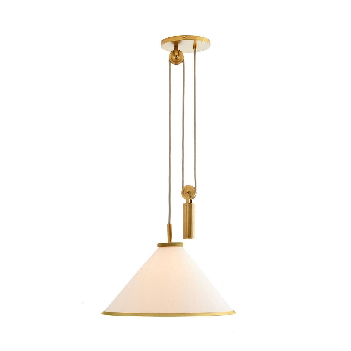 Norfolk One Light Pendant in White