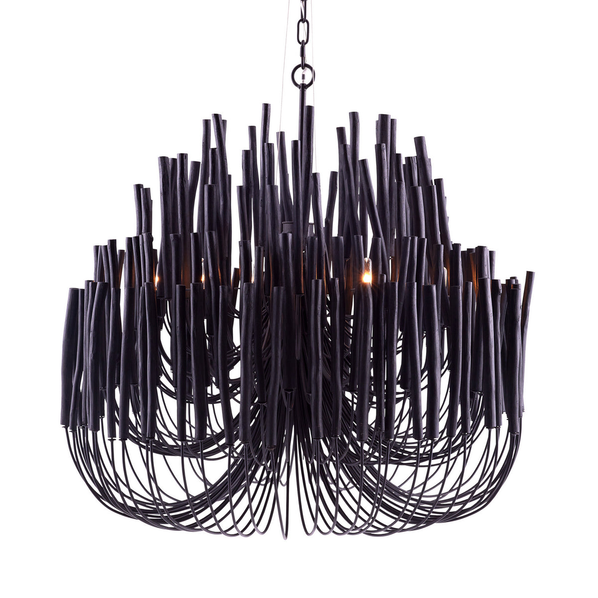 Tilda Six Light Chandelier in Black